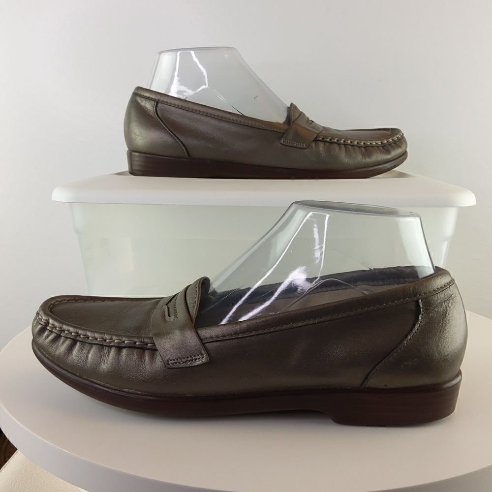 SAS women's Tripad Comfort pewter Penny Loafers